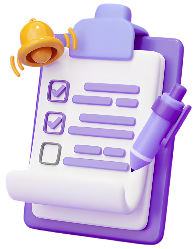 Extended Reality Content Management and Delivery XR content management checklist with notification bell