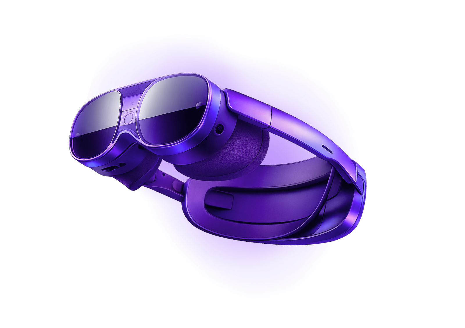 MR headset with sensors and adjustable head strap