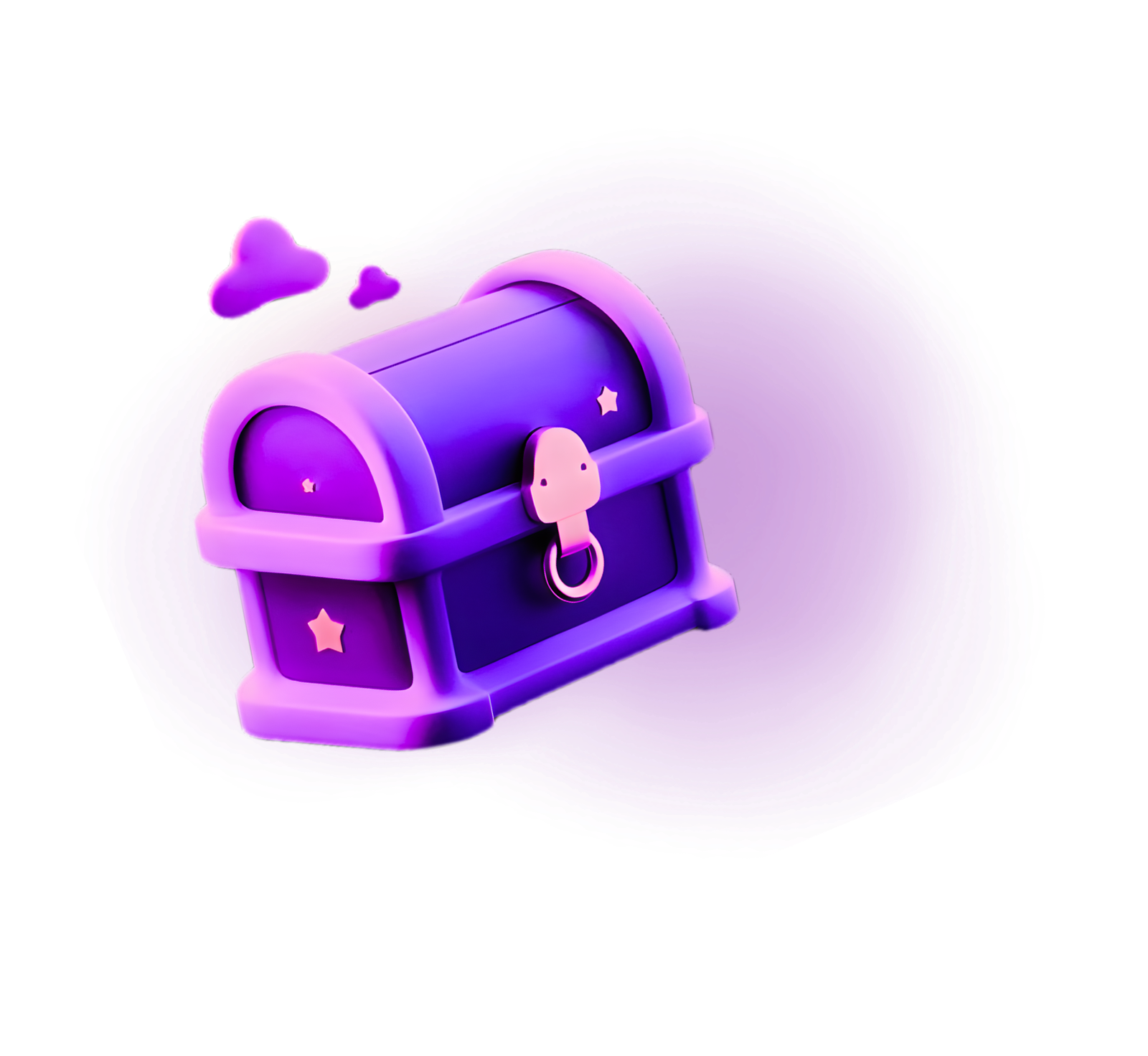 Game Art Treasure Box Game artwork showing a treasure box in purple gradient