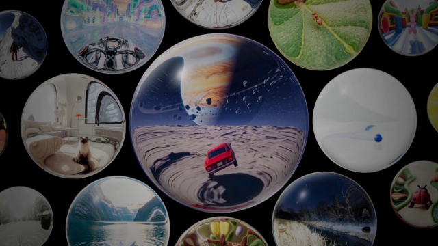Google's Project Genie: The AI That Generates Playable Worlds in Real-Time - Or Not? 3 Genie AI by Google showcasing multiple generated 3D environments including space scene with car, kitchen interior, mountain landscapes, and nature settings