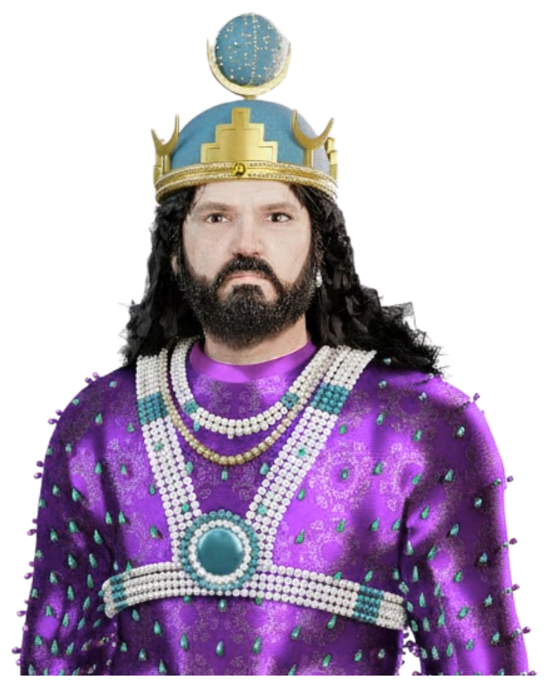 A Persian photorealistic game character